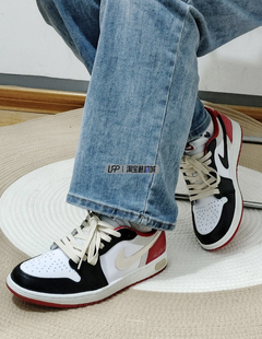LPP定制球鞋 Air Jordan 1 OG 男款AJ1红色警戒低帮复古篮球鞋