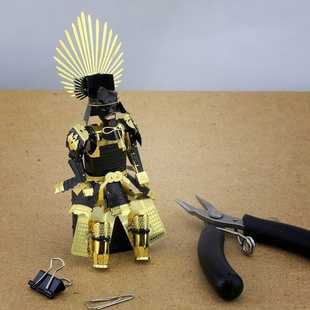 爱拼 简装 3D立体金属模型 日本甲胄 战国武士盔甲 丰臣秀吉