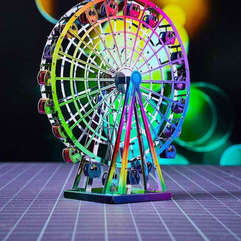 爱拼全金属不锈钢DIY拼装模型3D