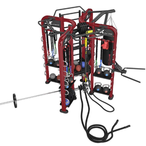 军霞（JUNXIA）JX-四门360综合训练器健身房多功能健身器材私教器
