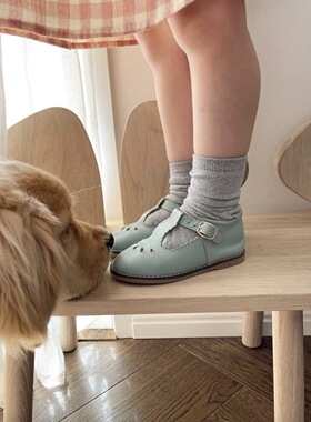 澳洲Anchor and fox 22春夏新款T-bar 镂空T字带皮鞋 国现