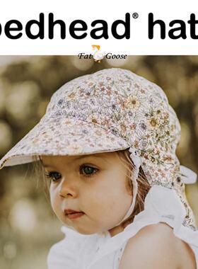 国现｜棉麻双面护脖军团澳洲Bedhead儿童防晒帽UPF50+