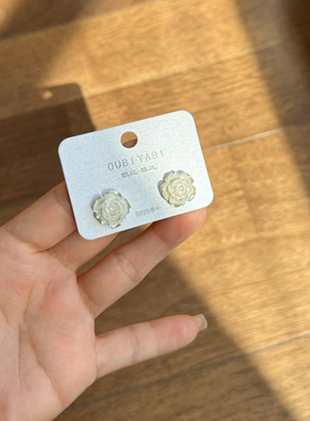 欧比雅比法式新款高级银针耳钉轻奢小众设计感耳环精致百搭48451