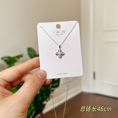 古丽古丽新款时尚高级感气质精致淑女甜美复古百搭项链925银08888