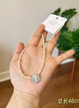 欧比雅比新款时尚高级感气质精致淑女甜美个性复古百搭项链05713