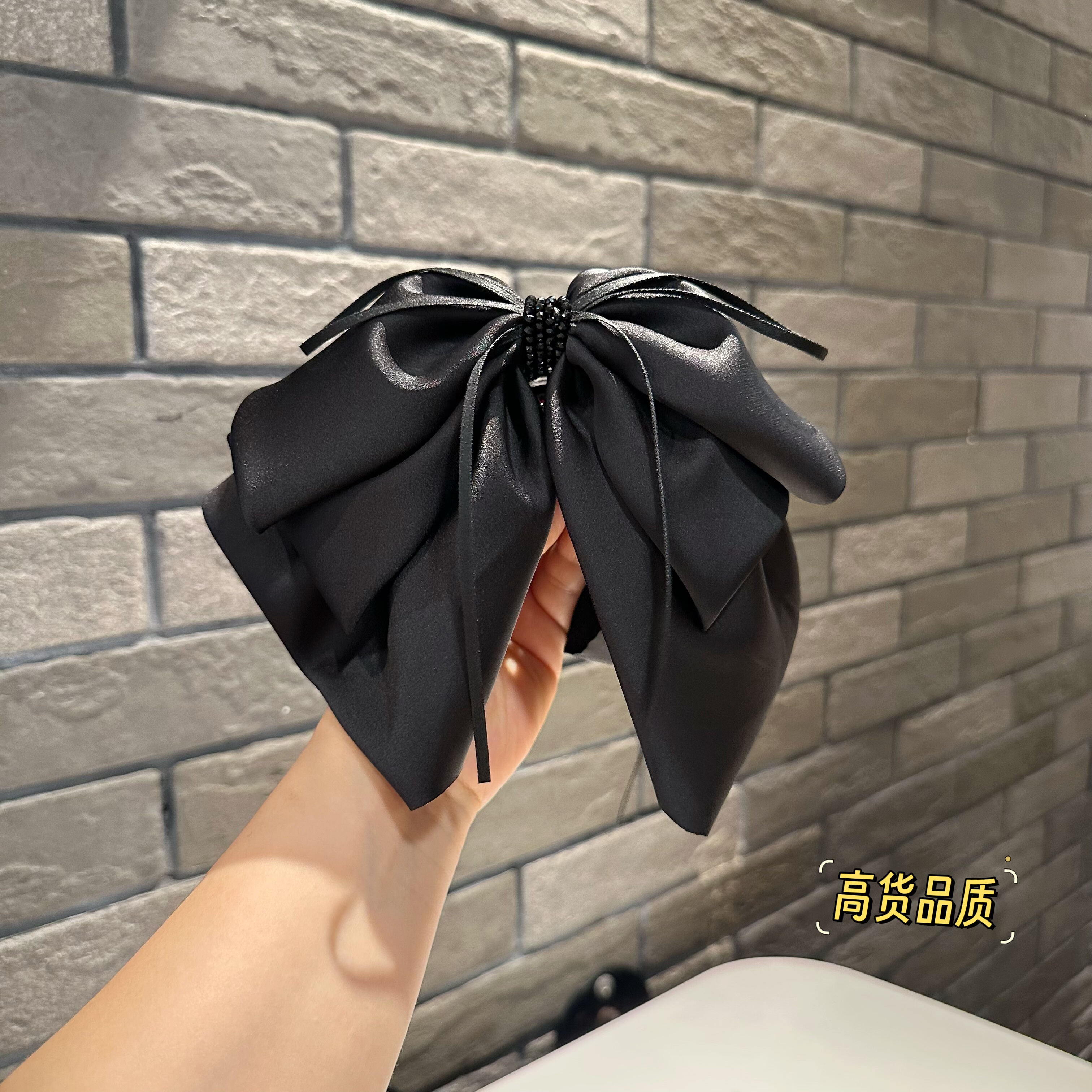 新款时尚百搭简约小众设计高级感抓夹发饰头绳蝴蝶结轻奢0702