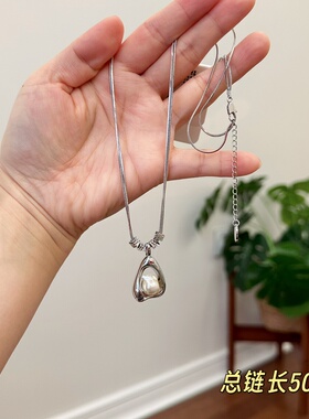 欧比雅比新款时尚高级感气质精致淑女甜美个性复古百搭项链00817