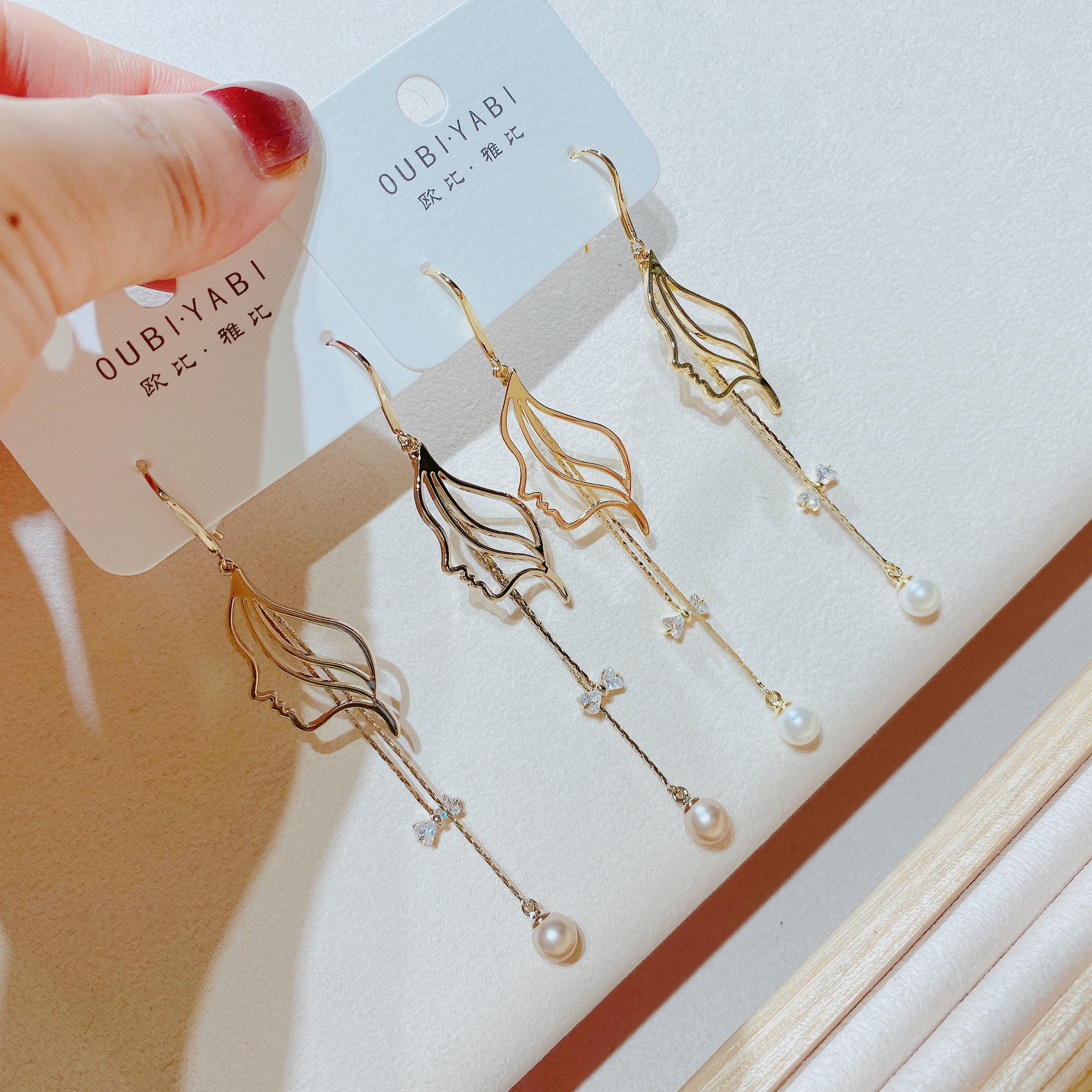 新款甜美网红时尚夸张耳环