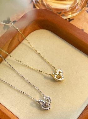 古丽古丽S925纯银新款高级项链轻奢葫芦小众设计锁骨链百搭07365