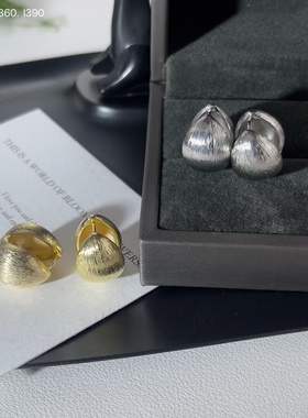 欧比雅比气质百搭拉丝款高级感轻奢风精致温柔时尚耳扣耳环15525