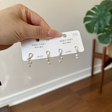 欧比雅比银针精致个性耳环时尚小众设计高级感轻奢气质耳饰17200