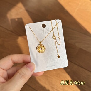 古丽古丽新款时尚高级感气质精致淑女甜美个性复古百搭项链08561