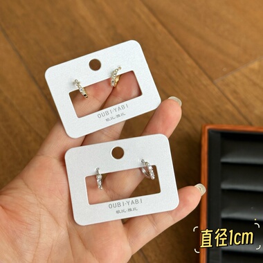 欧比雅比耳扣温柔耳环女小众设计感高级轻奢气质耳钉耳饰15889