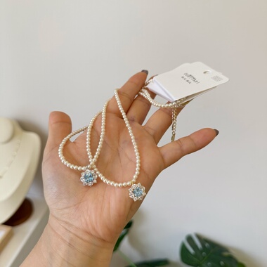 欧比雅比珍珠项链轻奢小众新爆款颈链气质高级感锁骨链精致05606