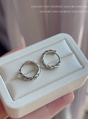 欧比雅比法式冷淡精致耳环小众设计感高级轻奢气质百搭耳饰18044