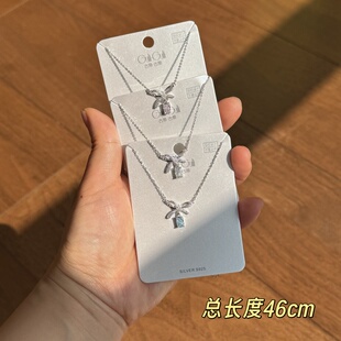 古丽古丽新款时尚高级感气质精致925银甜美个性复古百搭项链08389