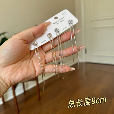 欧比雅比银针精致个性耳环时尚小众设计高级感轻奢气质耳饰16108