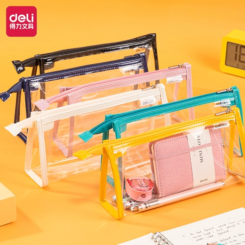 Прозрачный брендовый пенал, японские вместительные и большые высококачественные канцтовары для карандашей для школьников, популярно в интернете, коллекция 2022, подходит для студента