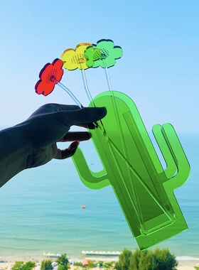 亚克力装饰现代客厅透明花瓶原创