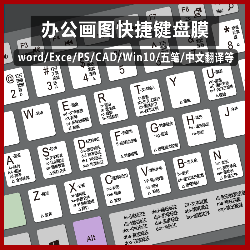 适用戴尔灵越3585游匣G3 3590键盘膜15.6英寸游戏动漫快捷办公CAD