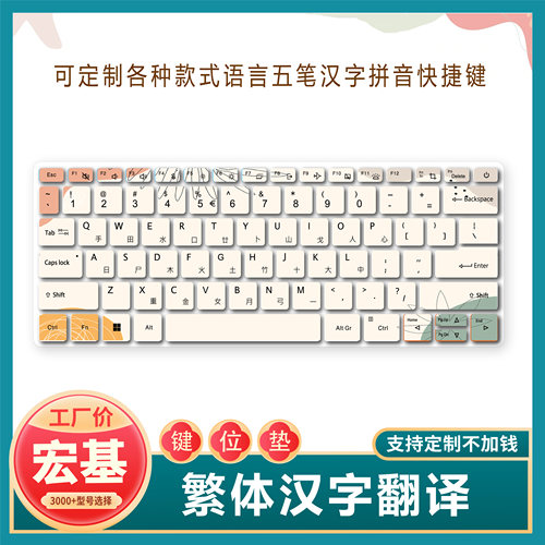 适用宏碁Aspire3 A314/A315学生商务办公笔记本电脑快捷键盘贴膜