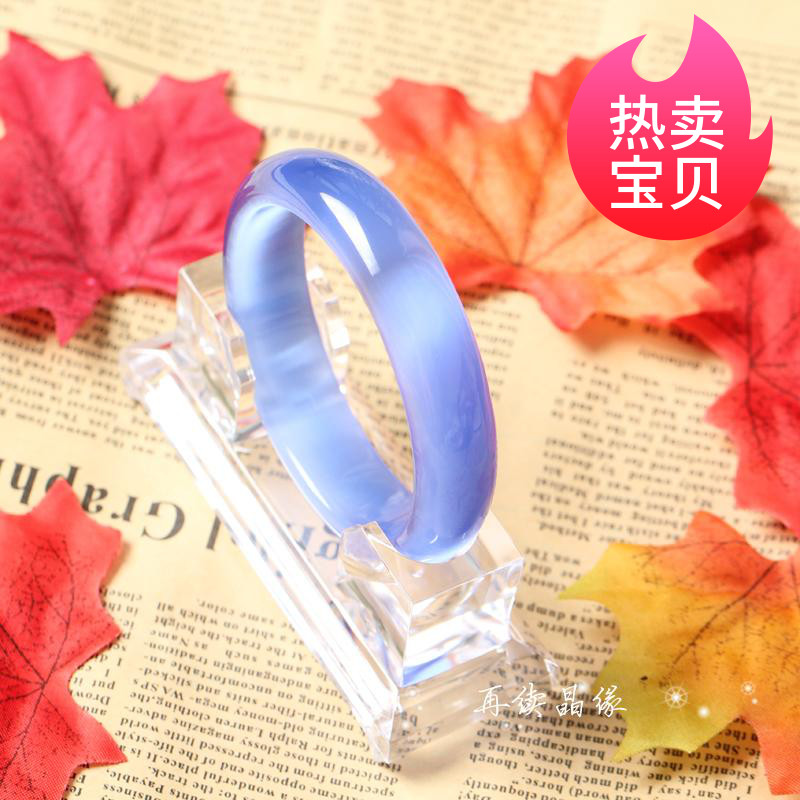 天蓝色日韩个性时尚四种宽度手镯图片