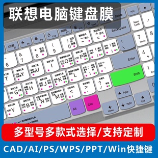 适用联想小新 Pro16五笔快捷功能键盘膜IHU微软搜狗小鹤双拼ACH音