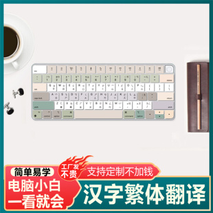 适用苹果Macbook Pro13.3寸A1706笔记本电脑汉字翻译键盘膜A1707