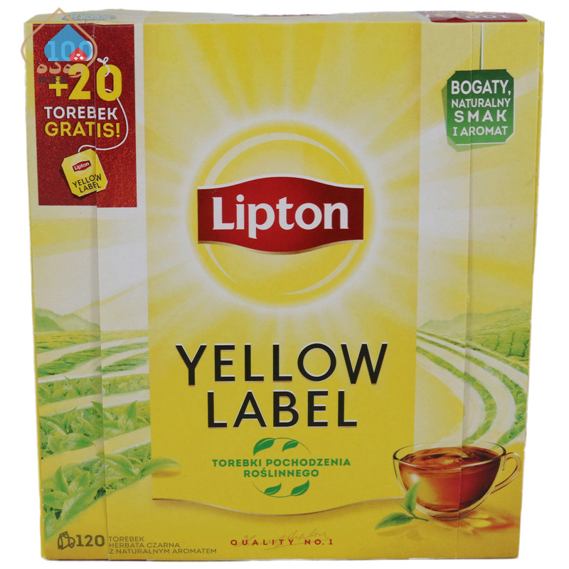 Lipton立顿黄牌红茶240g袋泡茶120茶包进口茶叶奶茶专用红茶包邮