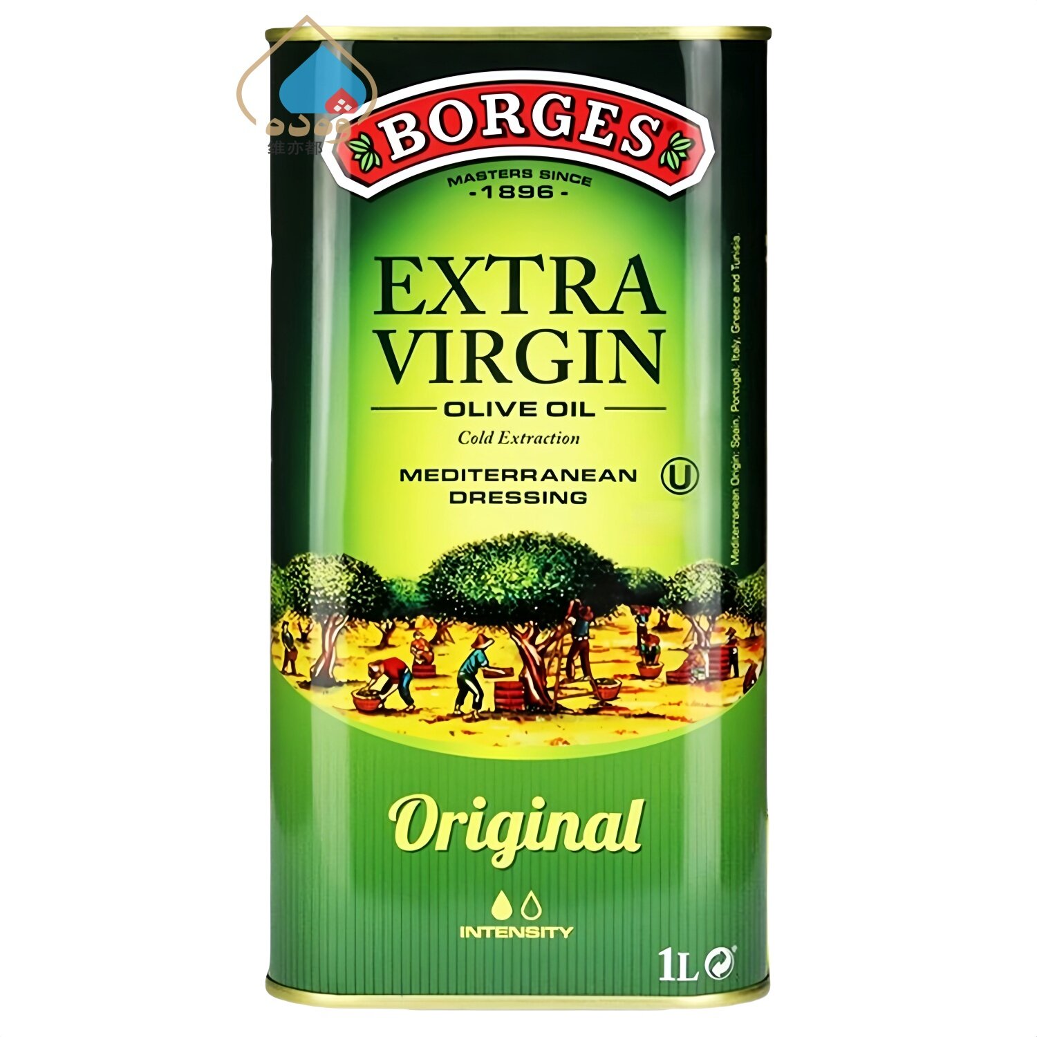 BORGES伯爵特级初榨橄榄油1L桶装冷榨凉拌烹饪西班牙进口食用油