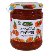 古丽迪雅杏子果酱550g玻璃瓶装 900g新疆特产伊犁果肉果酱guldiyar