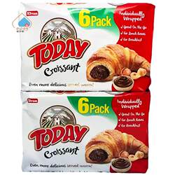 Elvan巧克力榛子味夹心牛角面包216g草莓味樱桃味土耳其进口零食