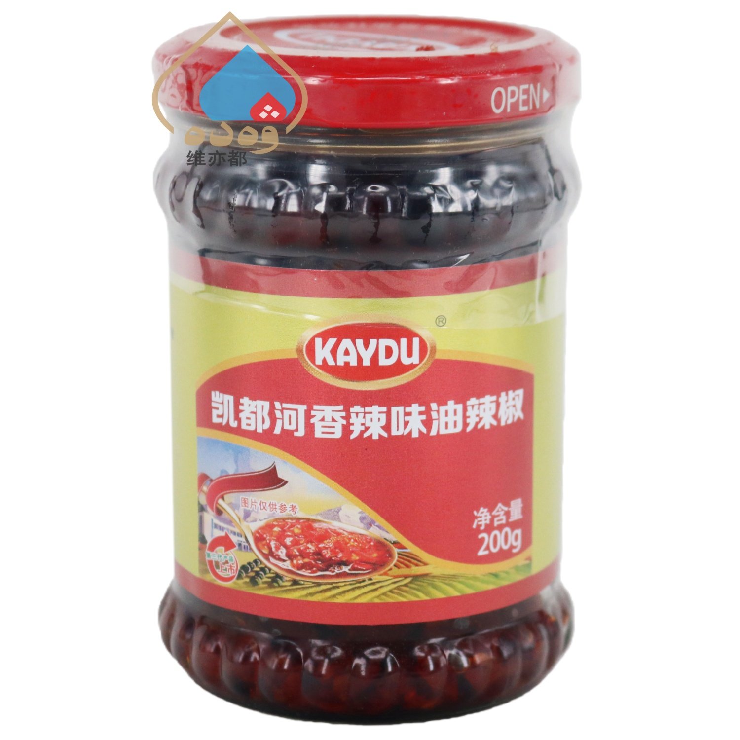 凯都河香辣味油辣椒200g辣子酱即食拌饭瓶装新疆焉耆特产KAYDU,粮油调味/速食/干货/烘焙,辣椒酱,淘宝优惠券,粉丝福利购,淘宝优惠卷