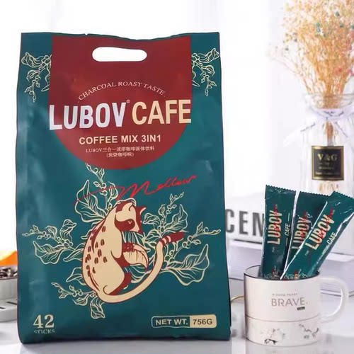 LUBOV速溶咖啡炭烧咖啡味