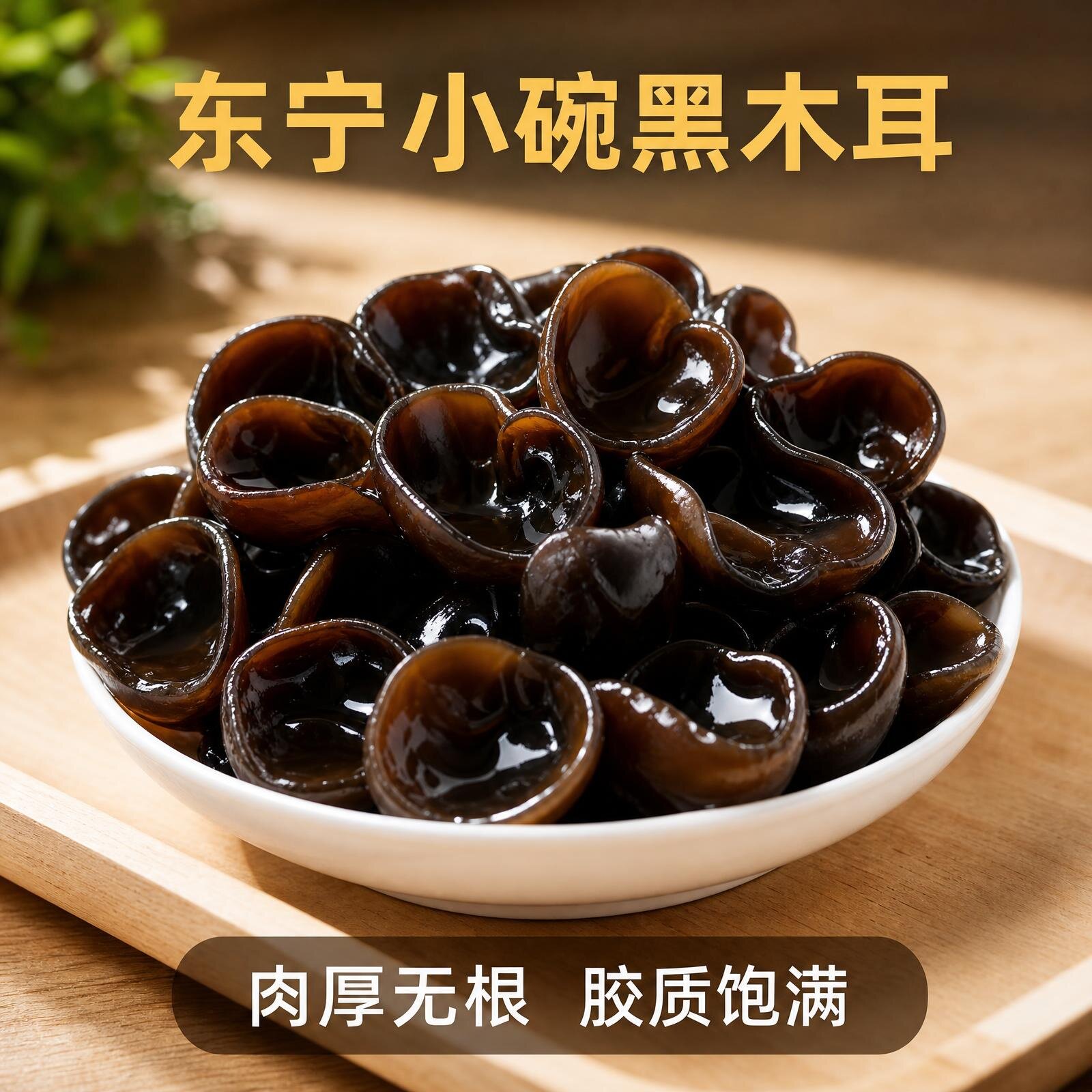 正宗东北黑木耳东宁小碗耳新鲜干货500g特产级无硫无根秋耳甄选