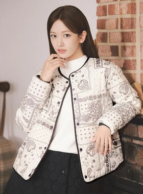 NEPA 韩国代购直邮 25秋女士户外无领双面穿棉服夹克外套7L60960