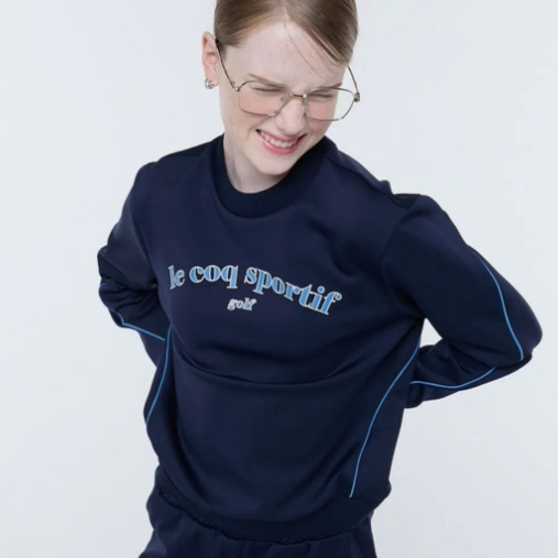 Lecoq Golf 法国公鸡高尔夫韩国代购直邮25秋冬女基础运动长袖T恤