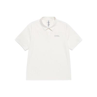 NATIONAL国家地理韩国代购26夏男士运动冰感弹力翻领短袖T恤