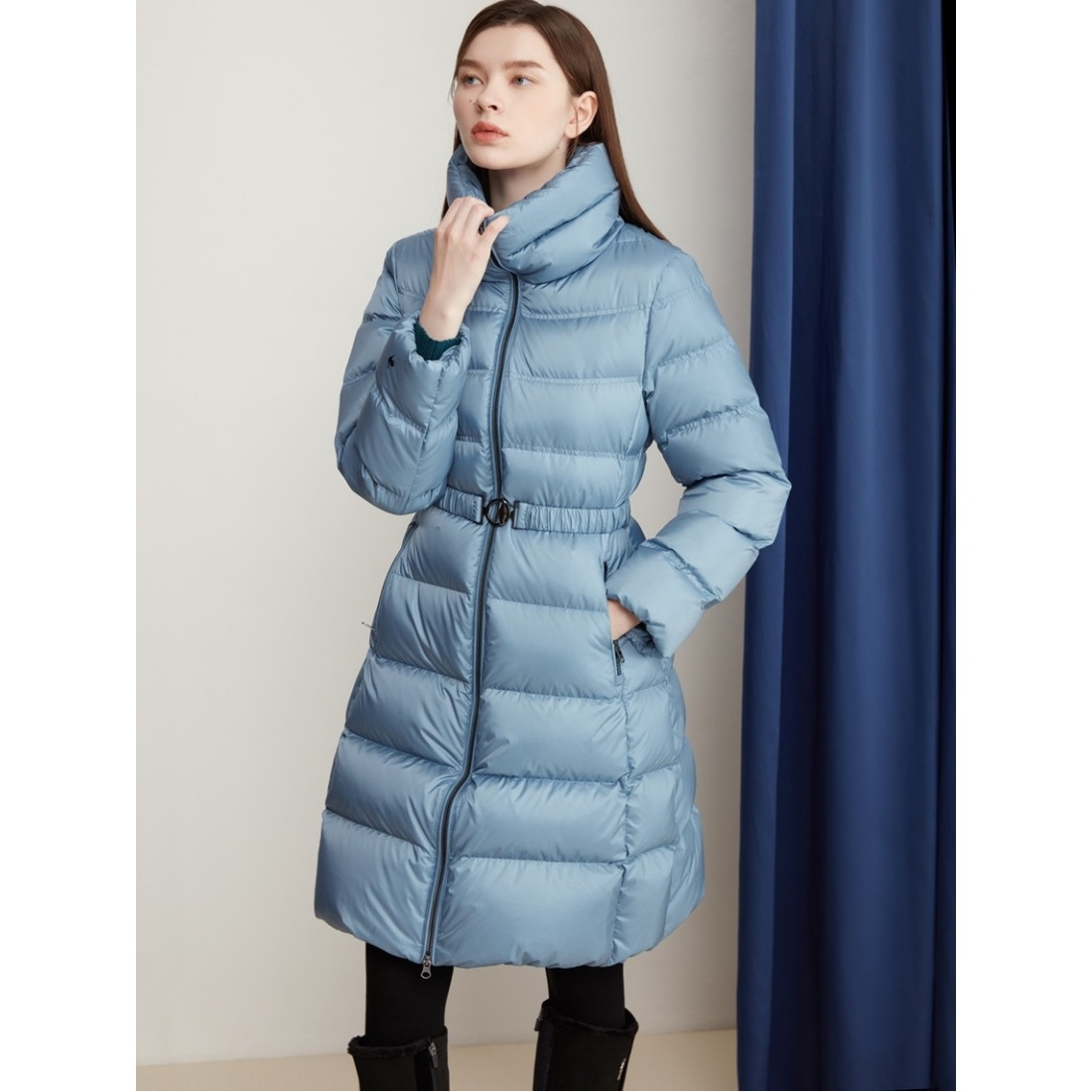 Lecoq Golf法国公鸡高尔夫韩国代购直邮特价冬女长款运动羽绒服