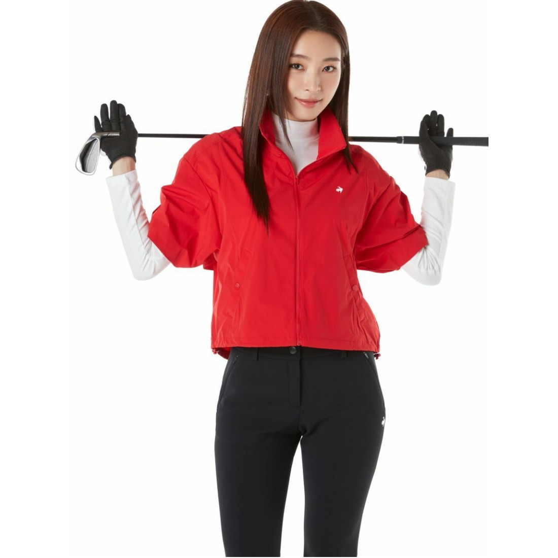 Lecoq Golf 法国公鸡高尔夫韩国代购直邮24夏女高领运动短袖T恤