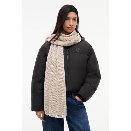 TOMMY JEANS/汤米韩国代购26冬男女休闲通勤布贴标保暖围巾围脖