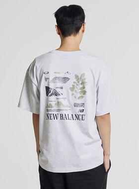 韩国 NB代购 韩国直邮 26春夏男女圆领字母印花短袖T恤NBNEG21423