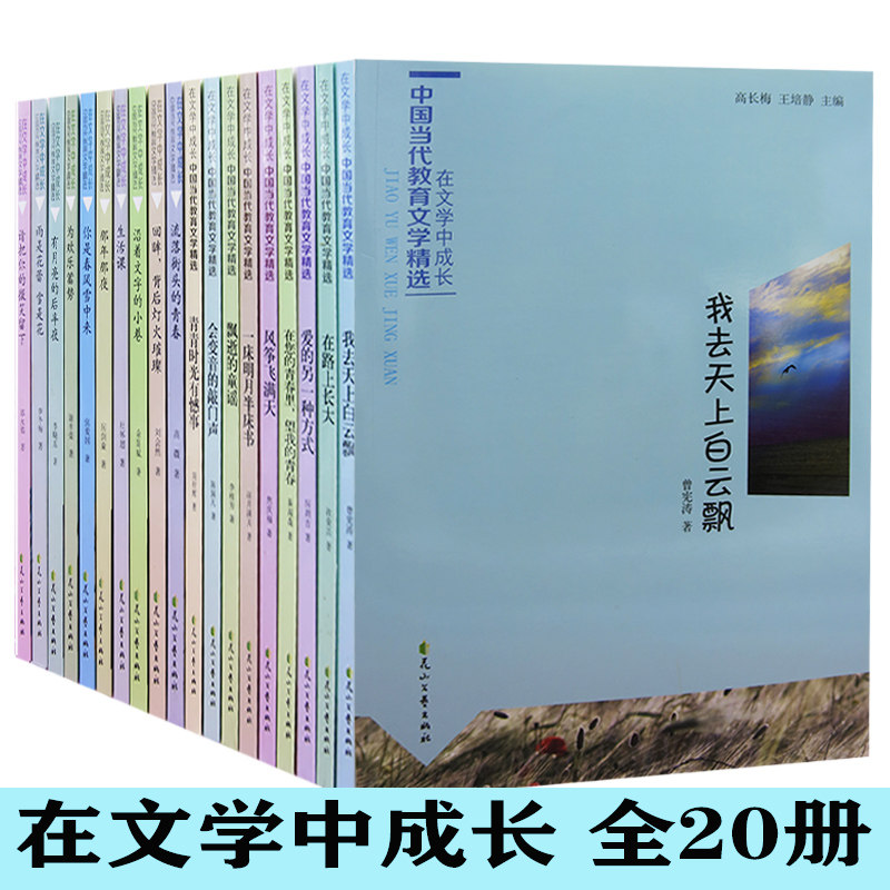 【快速发货】在文学中成长20册爱的另一种方式+风筝飞满天+回眸，背后灯火璀璨+会变音的敲门声+流落街头的青春+那年那夜 - 实物图
