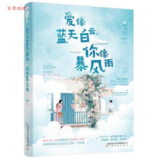 48小时内发货 社 长篇小说：爱像蓝天白云.你像暴风雨 上海文化出版 9787553517506 海殊
