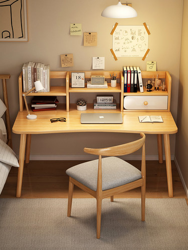 书桌书架集成电脑书桌书桌出租房子简单书桌卧室学生家写作小桌子