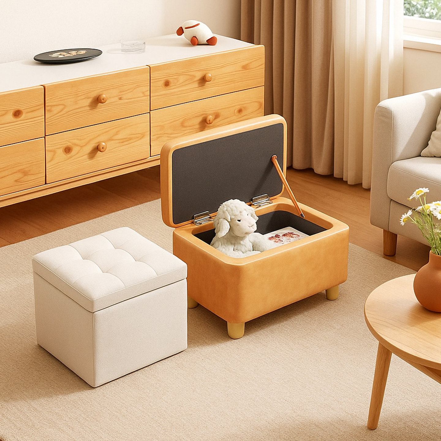 矮凳家用小凳子客厅沙发凳储物凳收纳凳入户门口小板凳实木换鞋凳