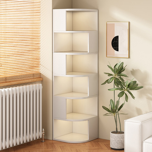 转角置物架角柜三角形转角柜墙角简易储物柜卧室床头柜客厅角落柜