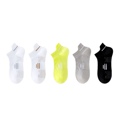 白袜子男士短袜网眼透气运动薄款