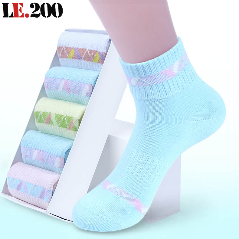 女士运动春秋款冬季中腰袜子