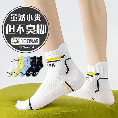夏季男生纯棉防臭透气吸汗短袜